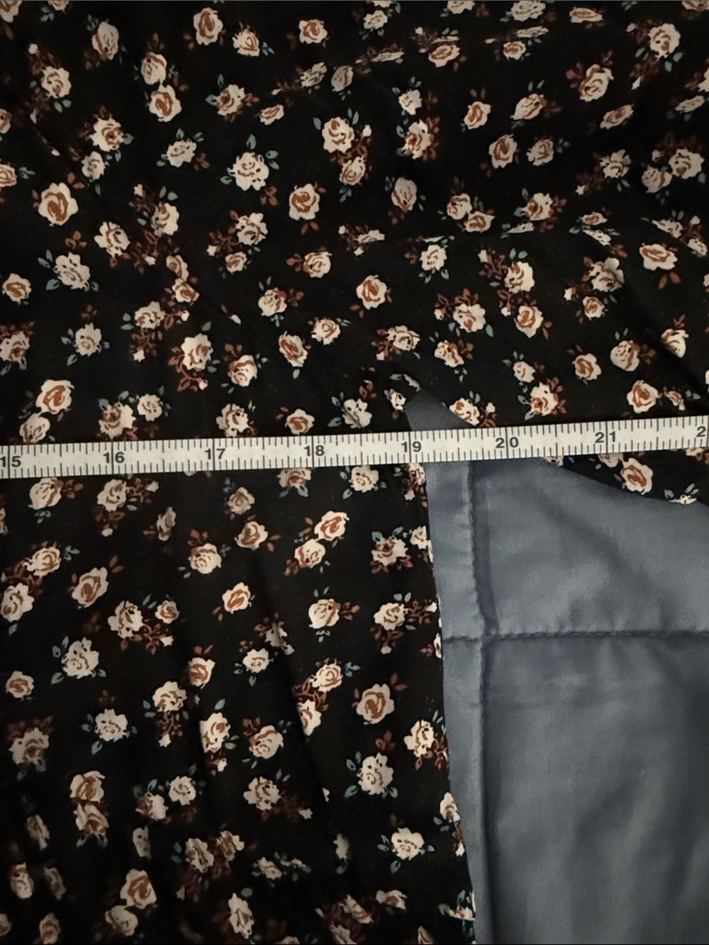 NATURAL LIFE Black Midi Dress with Small Cream Floral Print - Picture 7 of 7